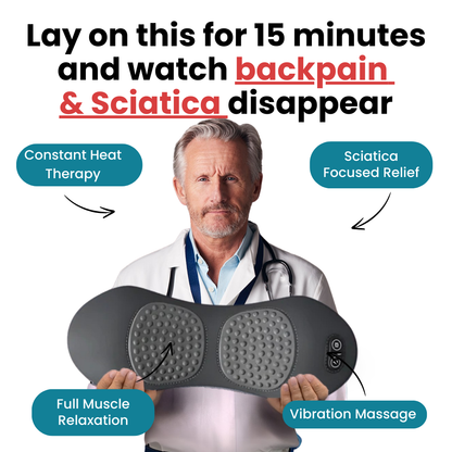 LoveLight360 - 3 in 1 Back And Lumbar Back Pain Massager