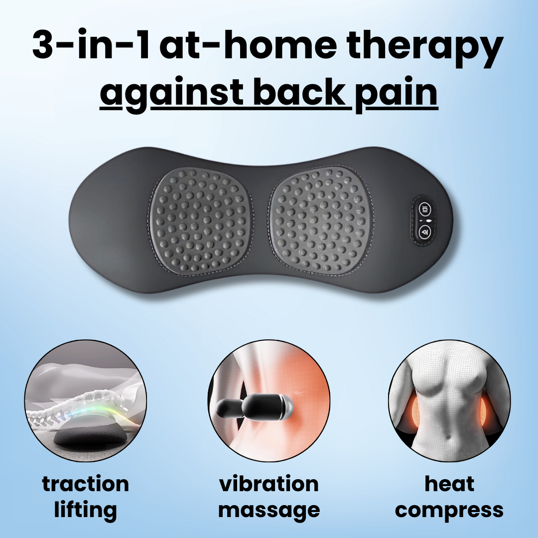 LoveLight360 - 3 in 1 Back And Lumbar Back Pain Massager